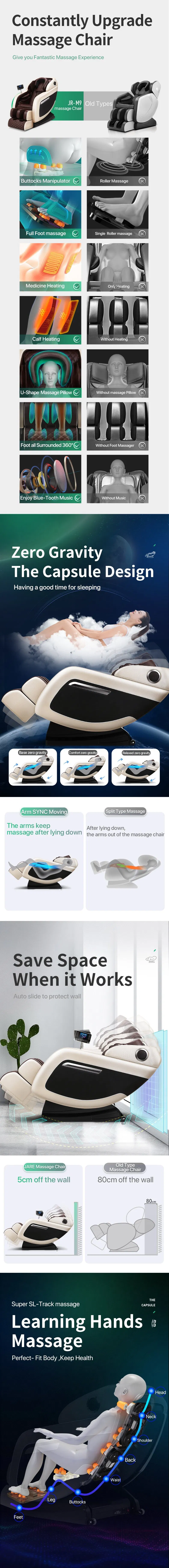 2019/2020 Jare Executive Sofa Zero Gravity Best Back Shiatsu Massage Chair