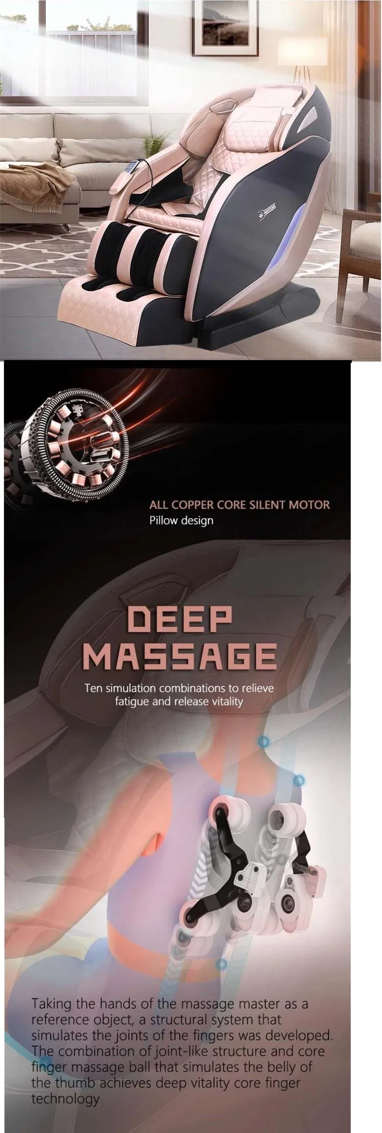 4D Hot Selling Smart Reclining Healthcare Pedicure Foot SPA Endure Massage Chair for Sale