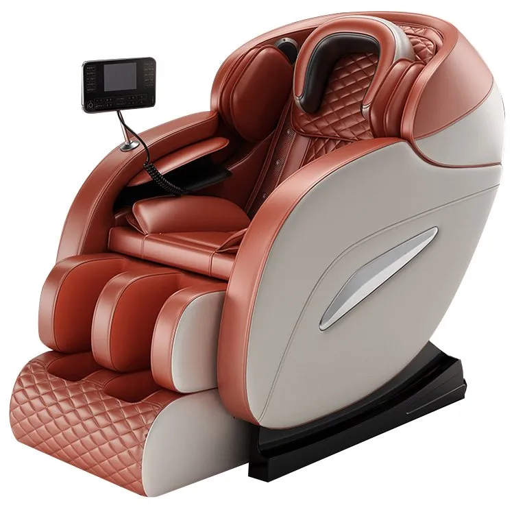 Beige and Gold Massage Chair, 3 Massage Chair in 1