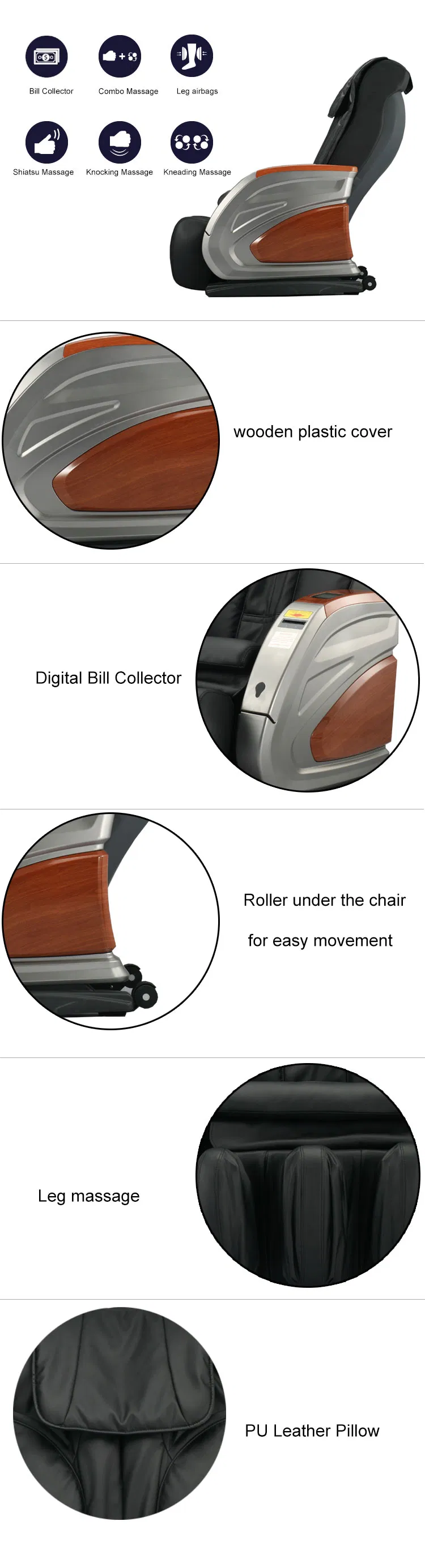 Bill Operated Vending Massage Chair (RT-M02)
