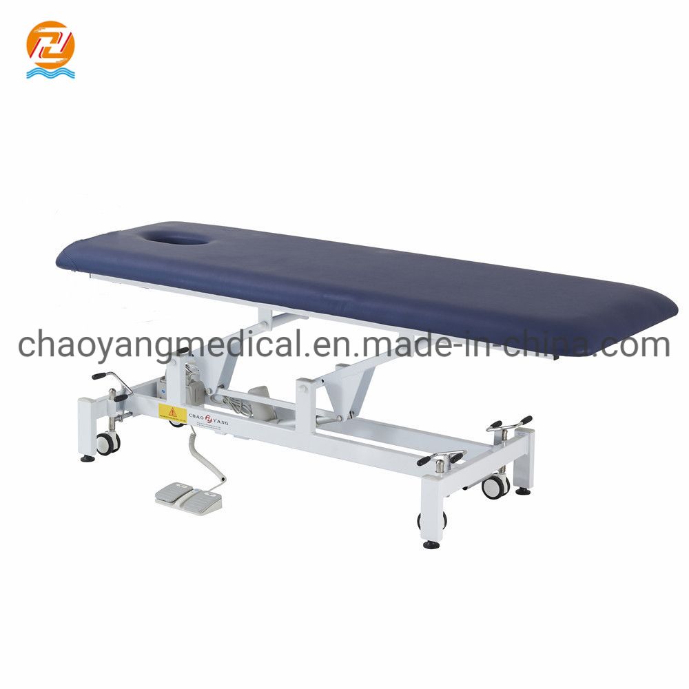 Cy- C105 Athena-Flat New Style Best Seller Adjustable Electric Power Lift Cosmetic Treatment Bed Physiotherapy Bed Massage Table
