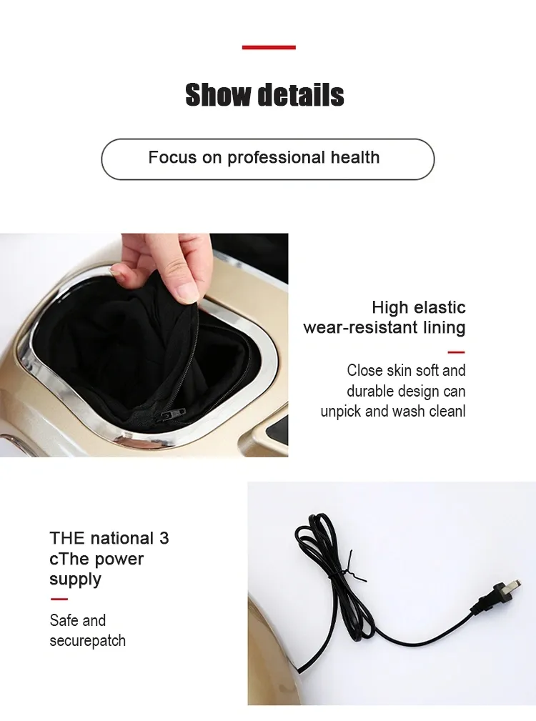Electric Foldable Air Pressure Roller Feet Massage Machine Shiatsu Kneading Vibrating Foot Calf and Leg Massager with Heating
