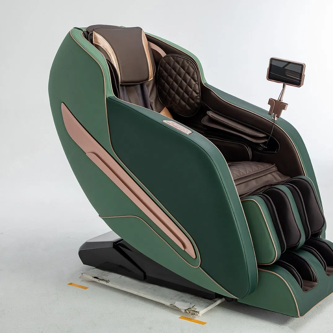 Electric Full Body Vibration Air Squeezing Shiatsu L Track Massage Chair with Bt Speakers