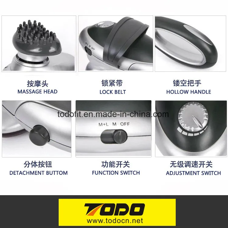 Electric Handheld Neck Back Massager Hammer Deep Handheld Massager with Infrared Heating