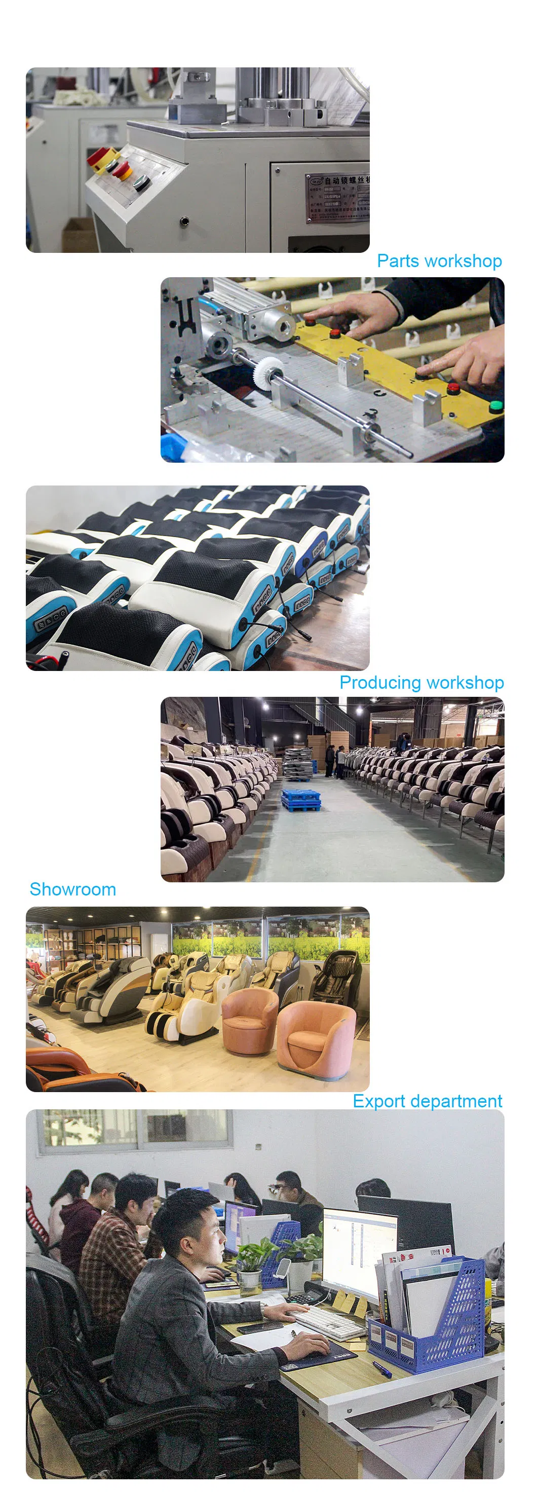 Electric Zero Gravity Full Body Care Foot Shiatsu Massage Chair