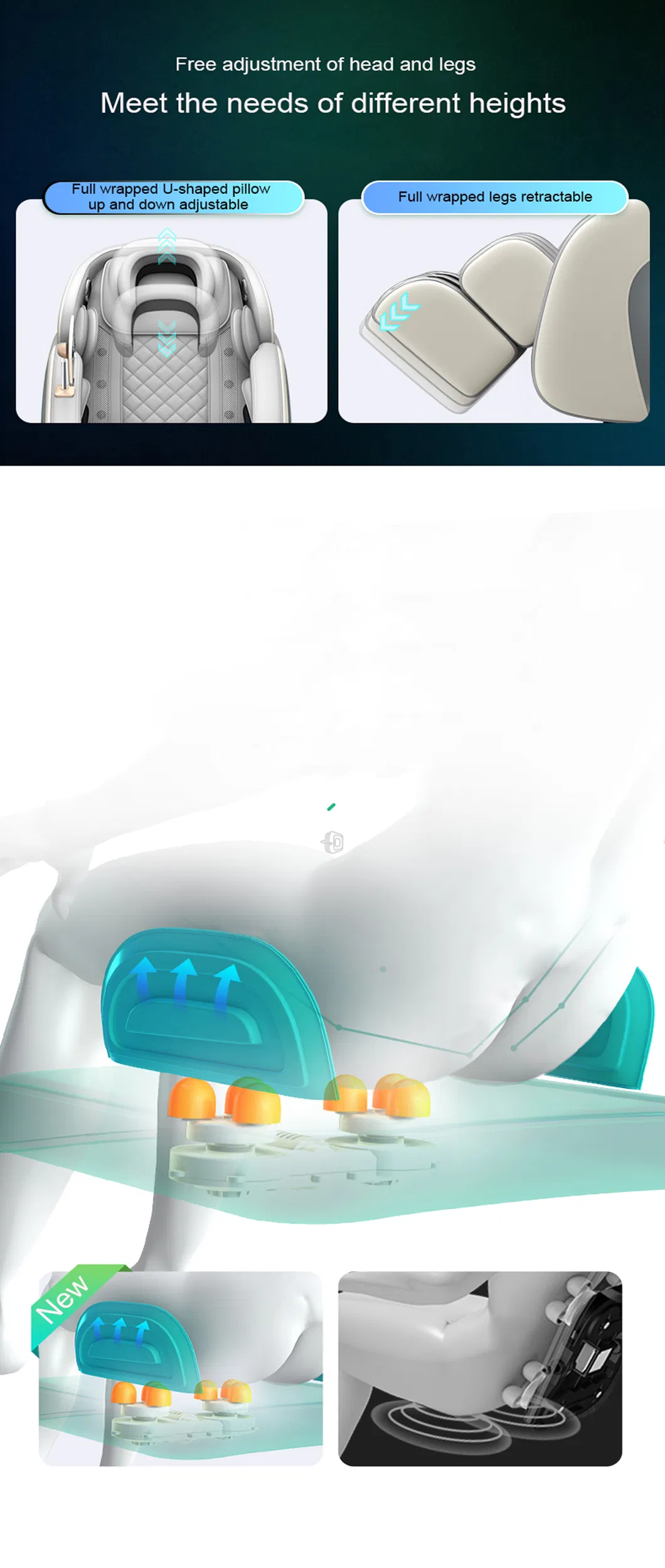 Electric Zero Gravity Full Body Care Foot Shiatsu Massage Chair