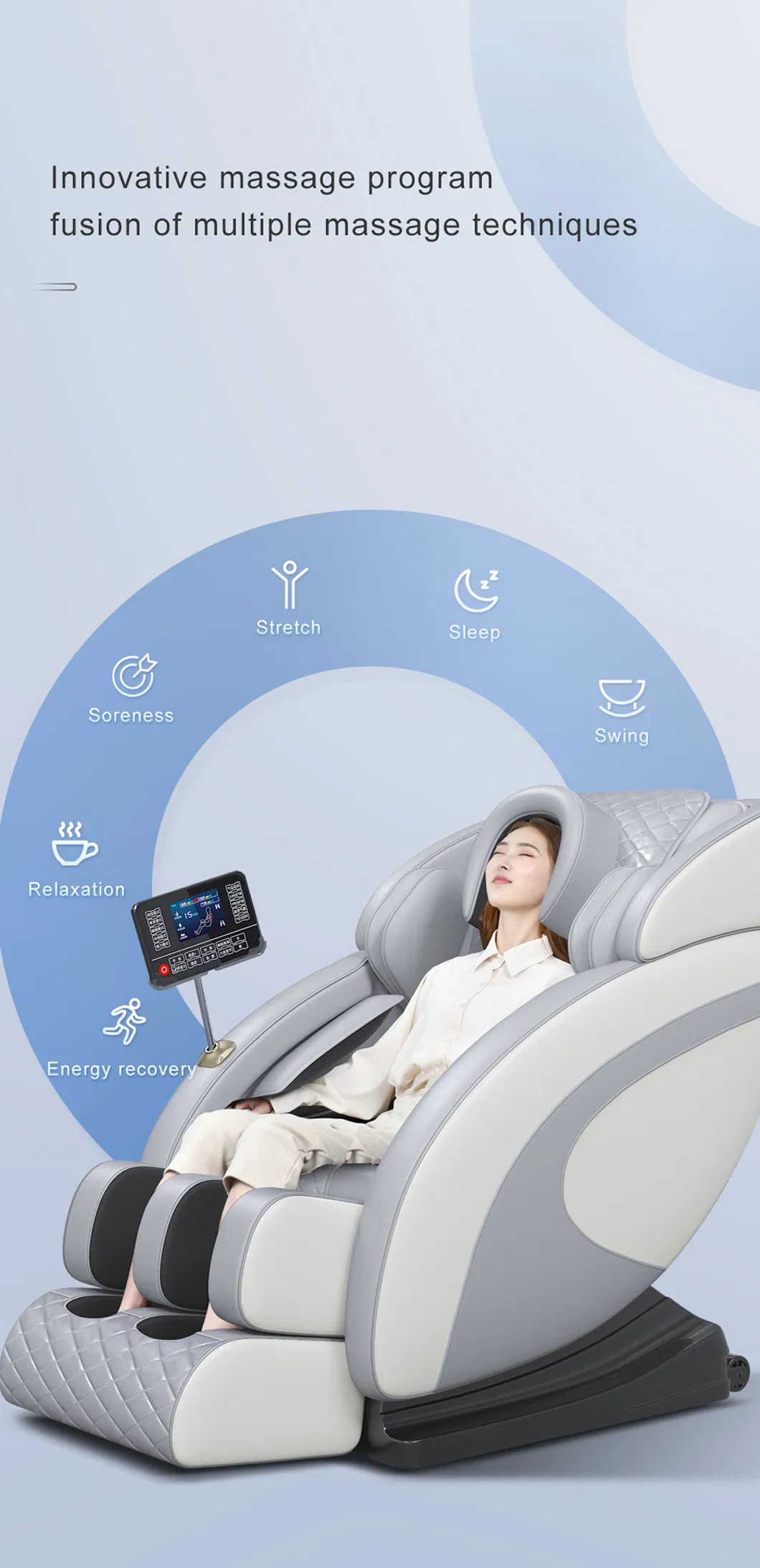 Factory Price Full Body Care Zero Gravity Shiatsu Massage Chaie
