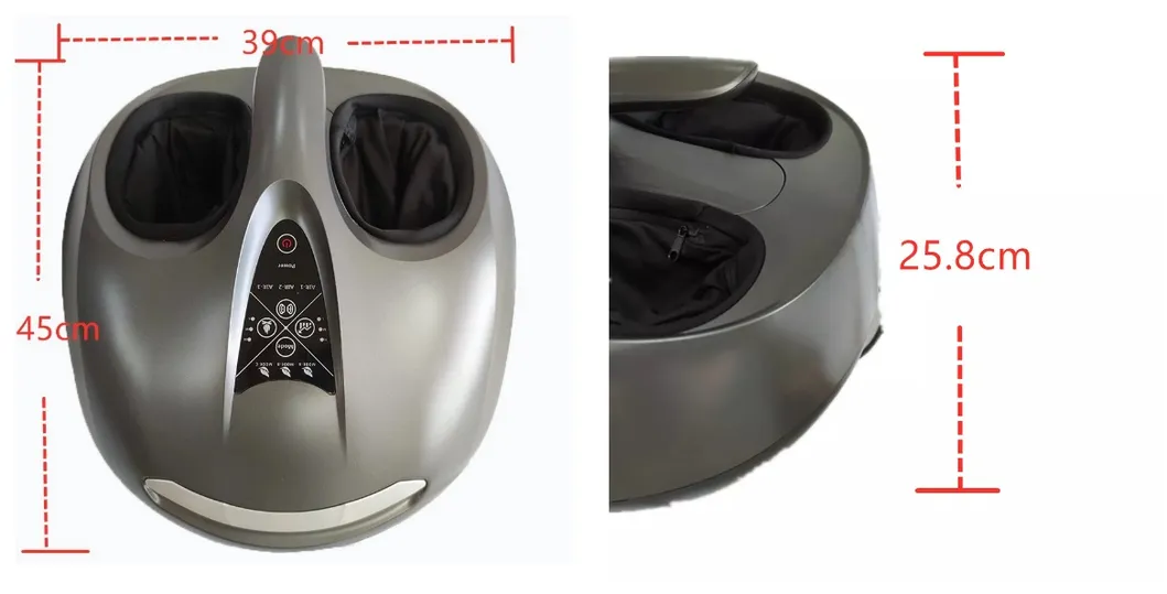 Foot Massager Machine with Heat Function, Shiatsu Deep Kneading, Air Compression, Multiple Massage Modes and Multi-Level Setting Adjustable Intensities