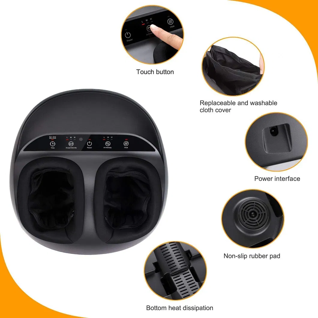 Foot Massager with Heat Shiatsu Foot Massager with Handle Design 6 Mode with Kneading Rolling Air Compression and Built-in Heat Function China Factory