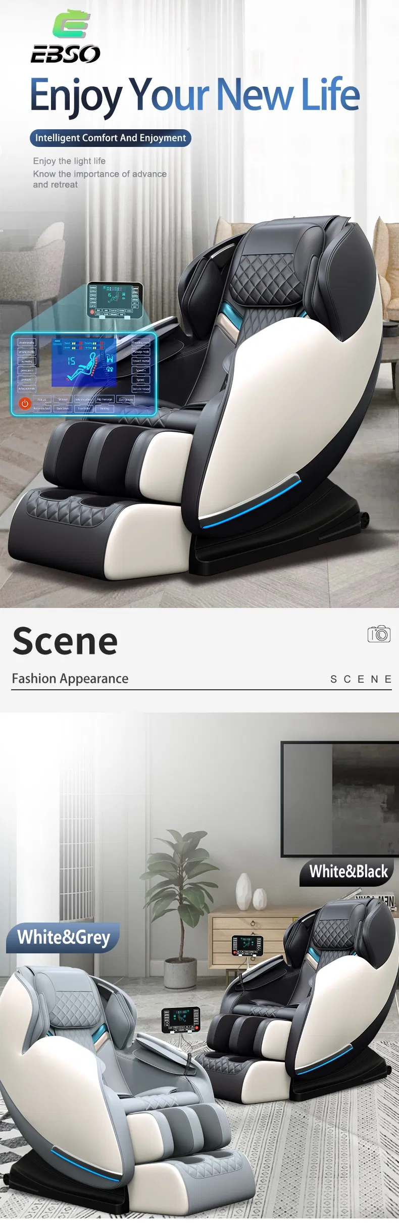 Fuan Meiyang Beat Sale Body Massage Zero Gravity Full Body Massage Chair, Kneading Tapping 4D Ai Chair Massage