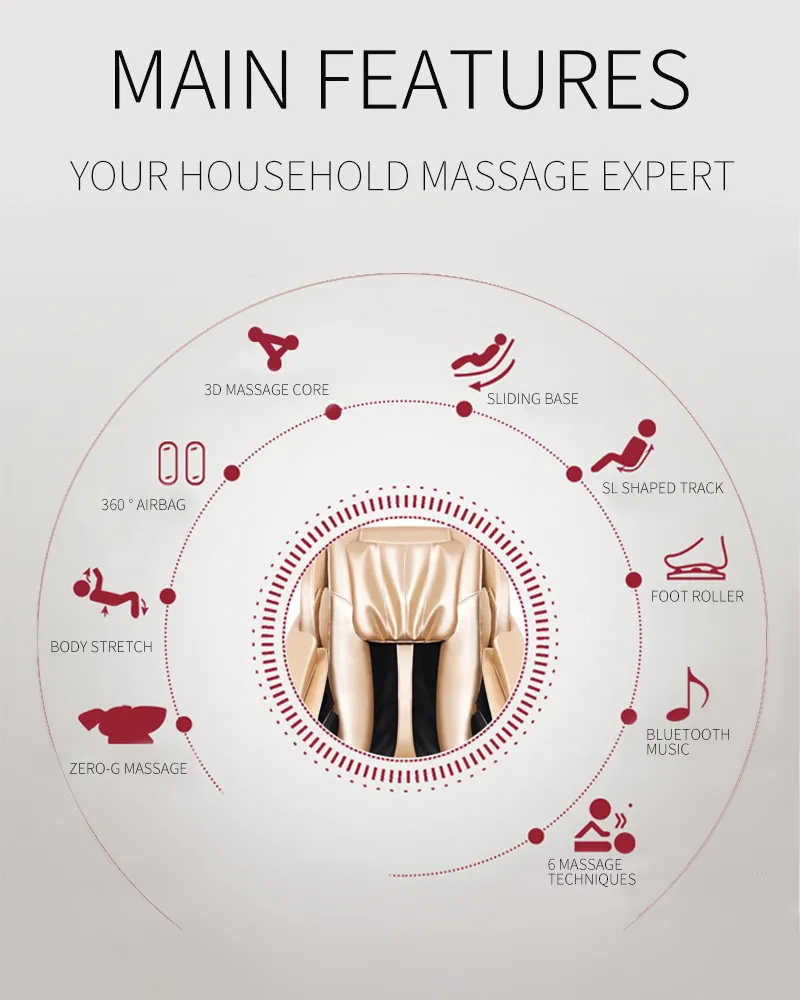 Fullbody Zero Gravity Massage Chair with 3D Massage Core, MW-M888