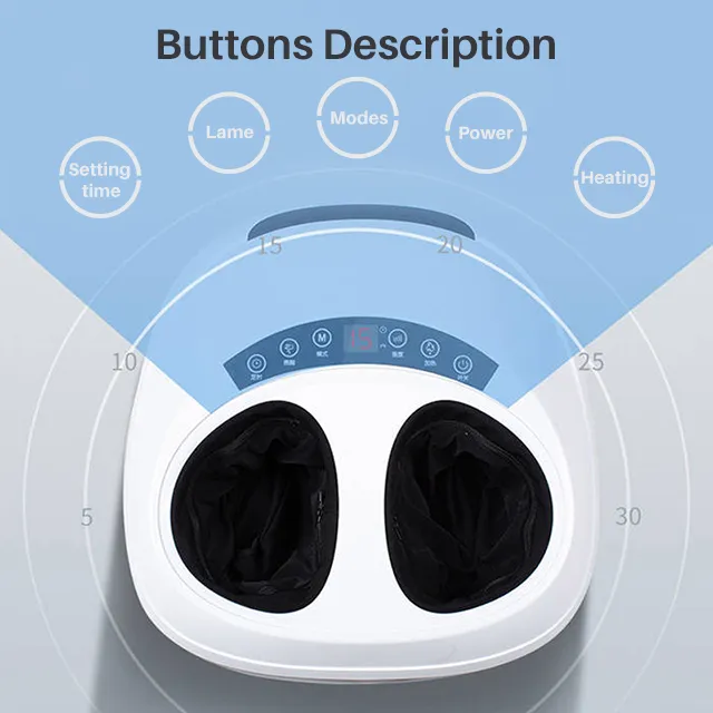 Good Quality Shiatsu Kneading Air Pressure Vibrating Foot Massager