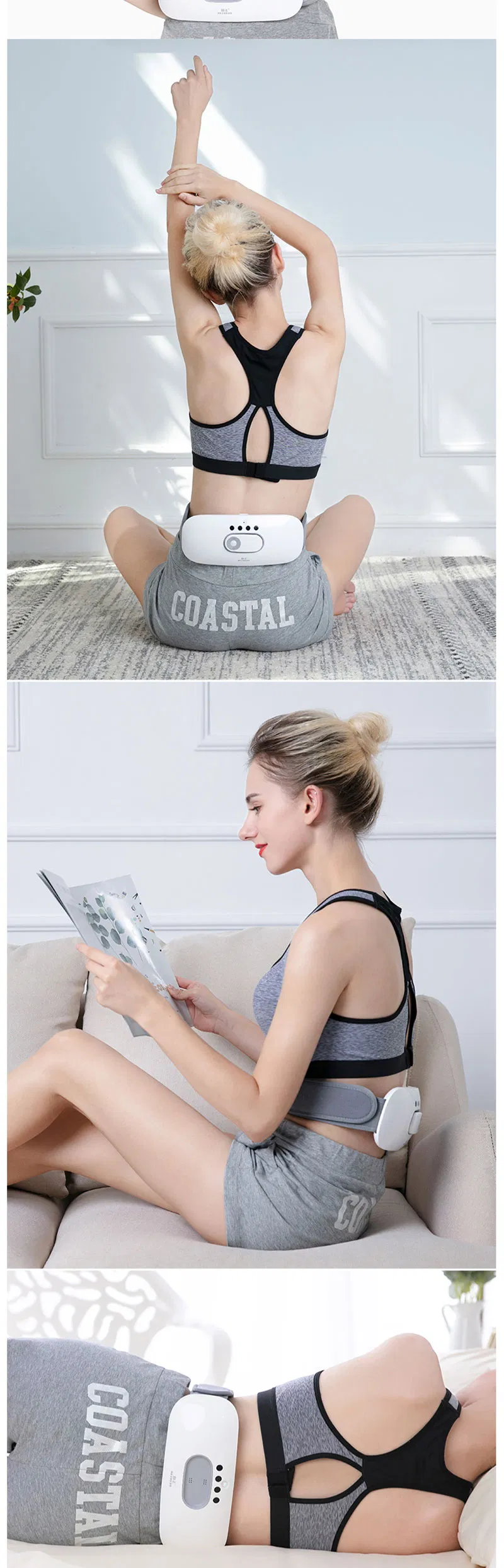 Hezheng 2020 Wholesale Electric Heating Back Waist Massager for Health Care