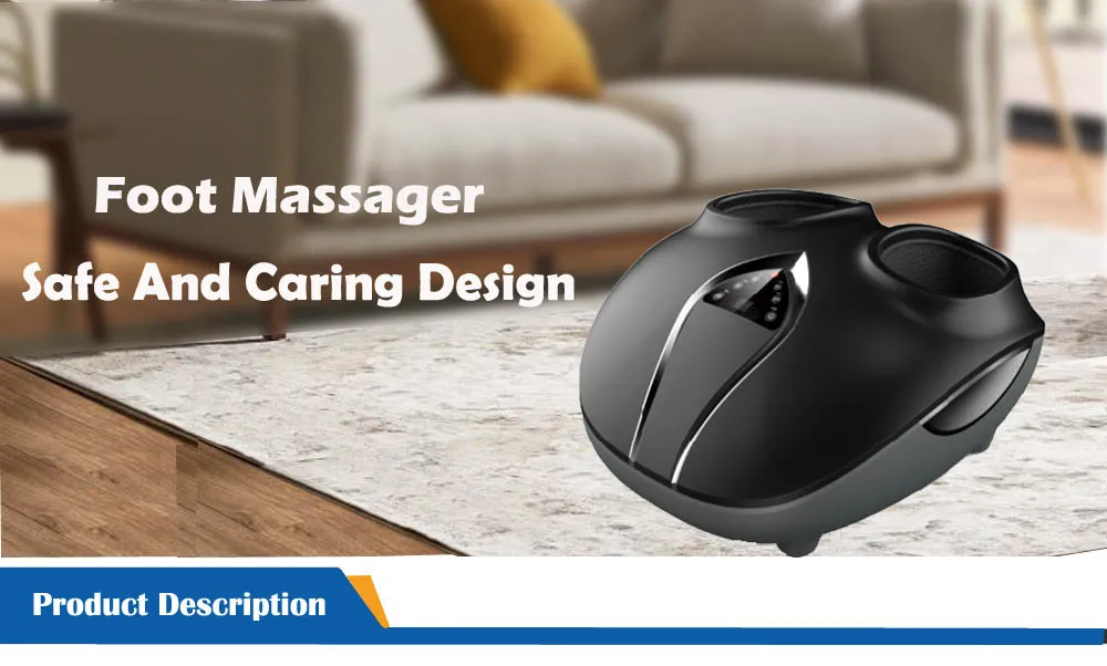 High Intensity Heating Kneading Rollers Air Compression Foot Massager