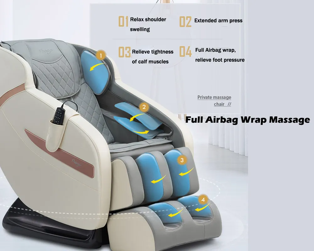 Home Leisure Full Body Zero Gravity Shiatsu Electric Massage Chair