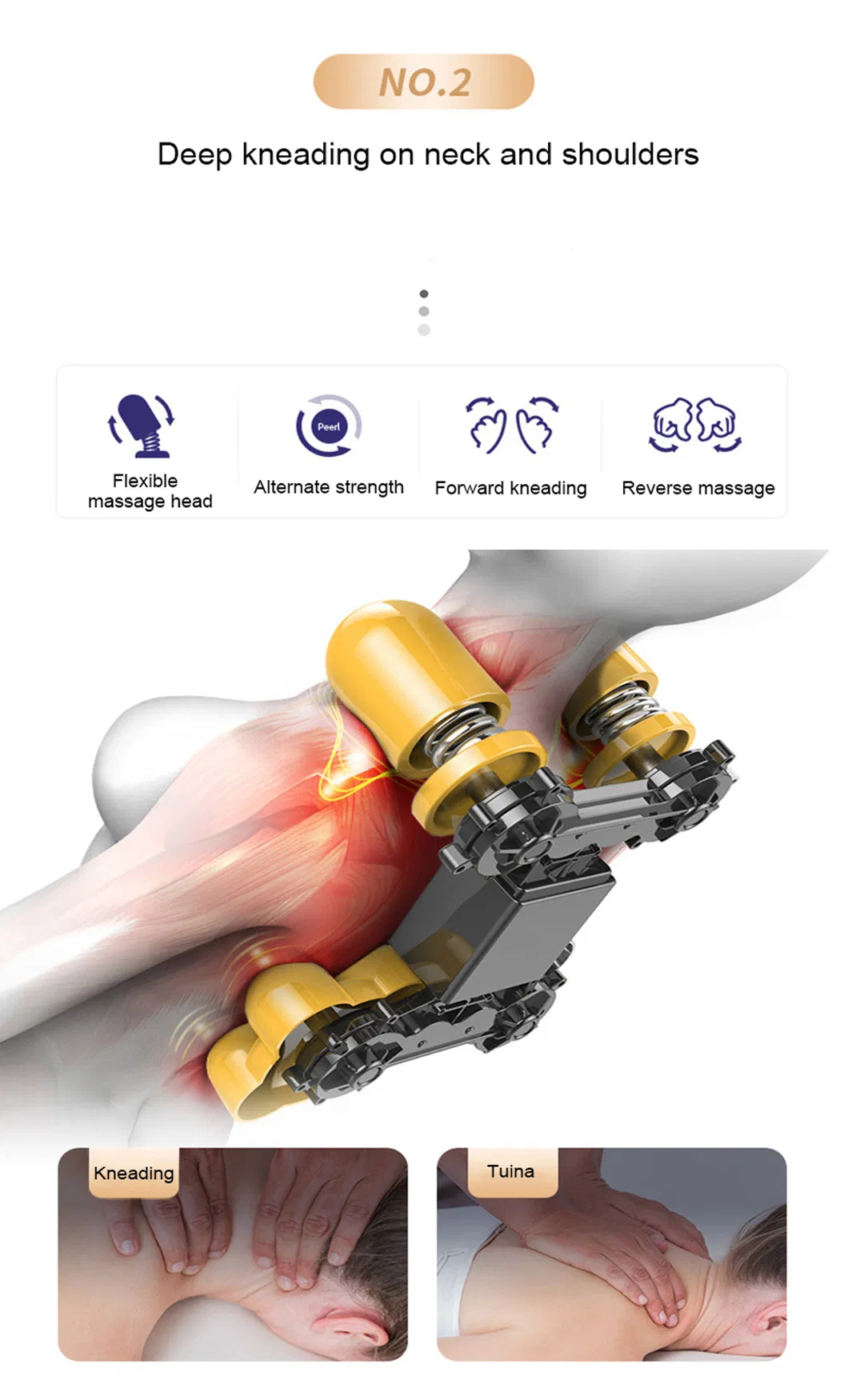 Home Office Automatic Full Body Shiatsu Kneading SPA Massage Chair