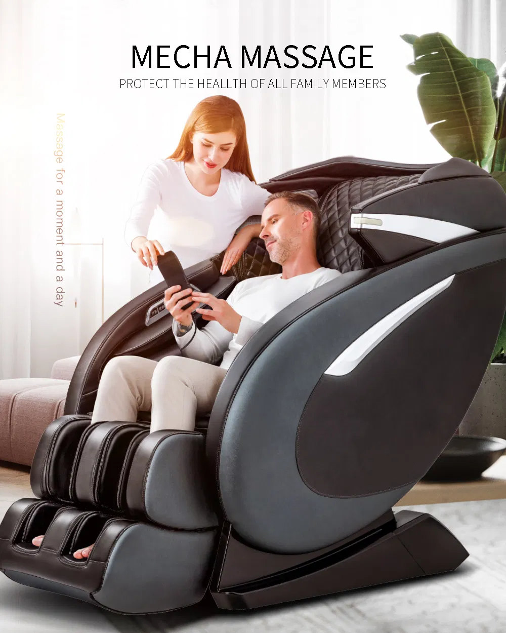 Mecha 4D Massage Chair Combined with Vibration, Massage, Heating