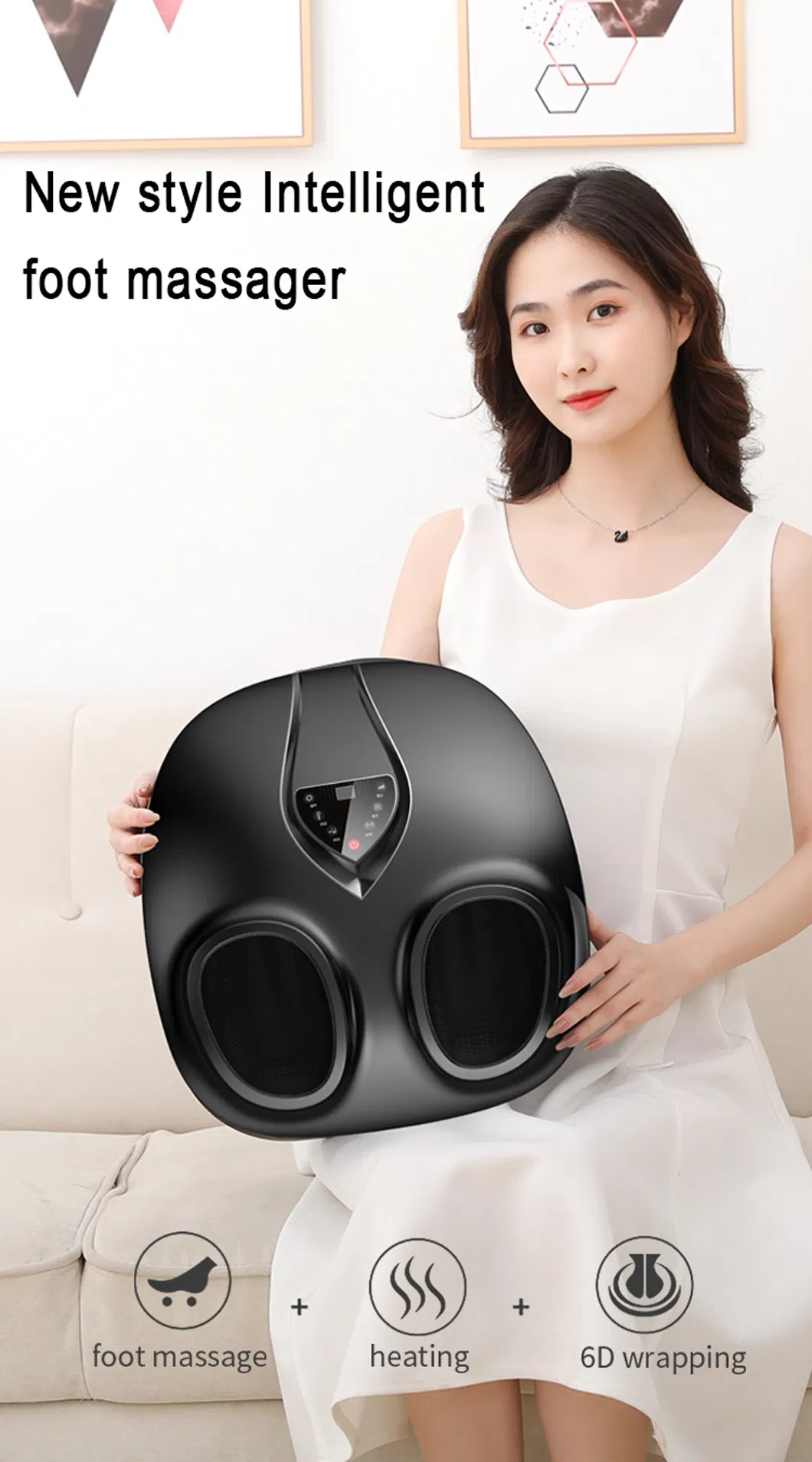 New Style Intelligent Foot Massager Rolling Heating Pressing Squeezing Scraping Foot Massager
