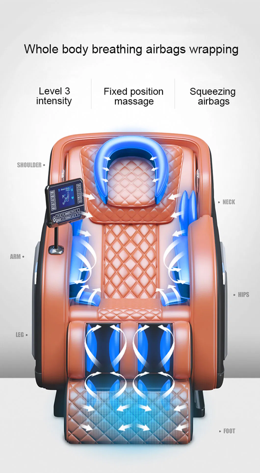 Ningde Gravity Zero 3D Smart Massage Head Massaging Massage Chair with Spare Parts