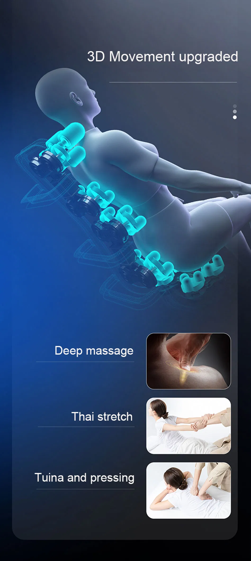 Ningde Gravity Zero 3D Smart Massage Head Massaging Massage Chair with Spare Parts