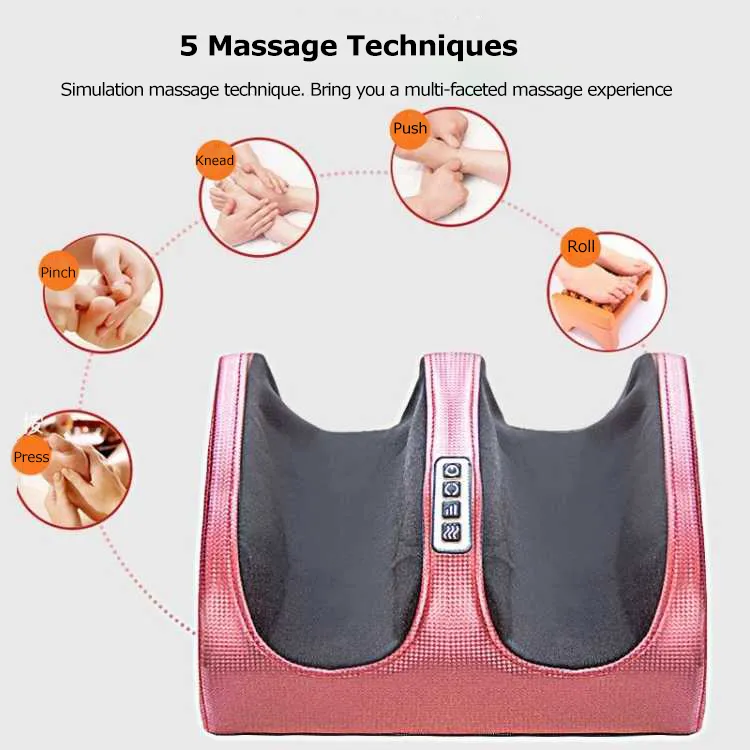 Ningdeccrius CF-12 Shiatsu Heating Vibration Electric Blood Circulation Air Compression Calf SPA Foo Leg Massager with Heat