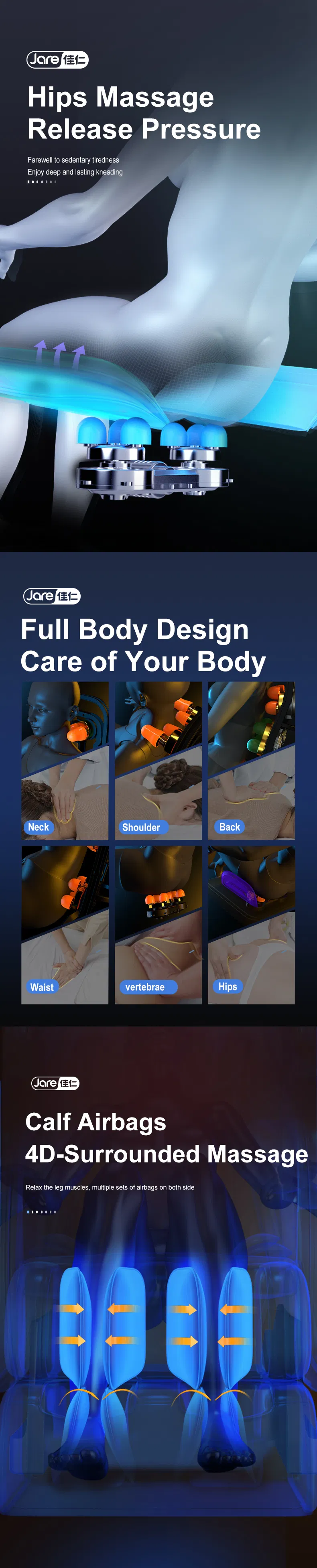 Operated Pad for Shoulder Neck Parts Controller Remote Control Shiatsu Pedicure Massage Chair