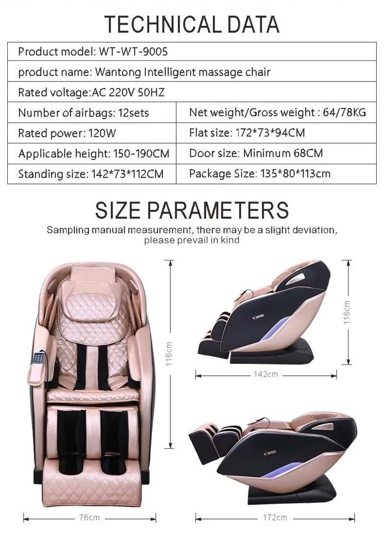 Professional 4D Rocking Elegant Design Full Body Shiatsu Massage Chair