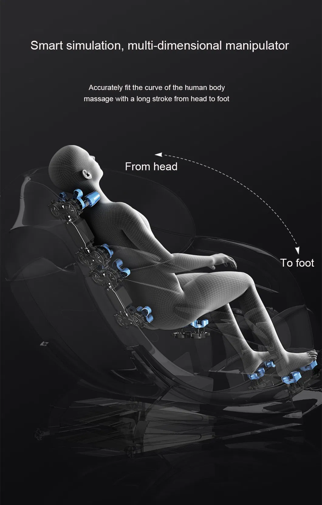 Professional Heated Zero Gravity Home Office Use Rolling Kneading SPA Massage Chair