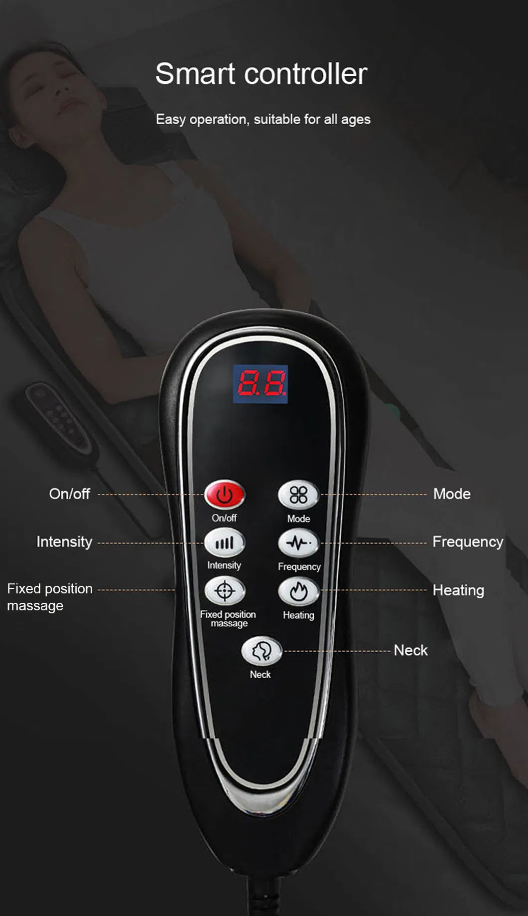 Thai Thermal Modern Bed Folding Massage Bed with Storage Massage Functions