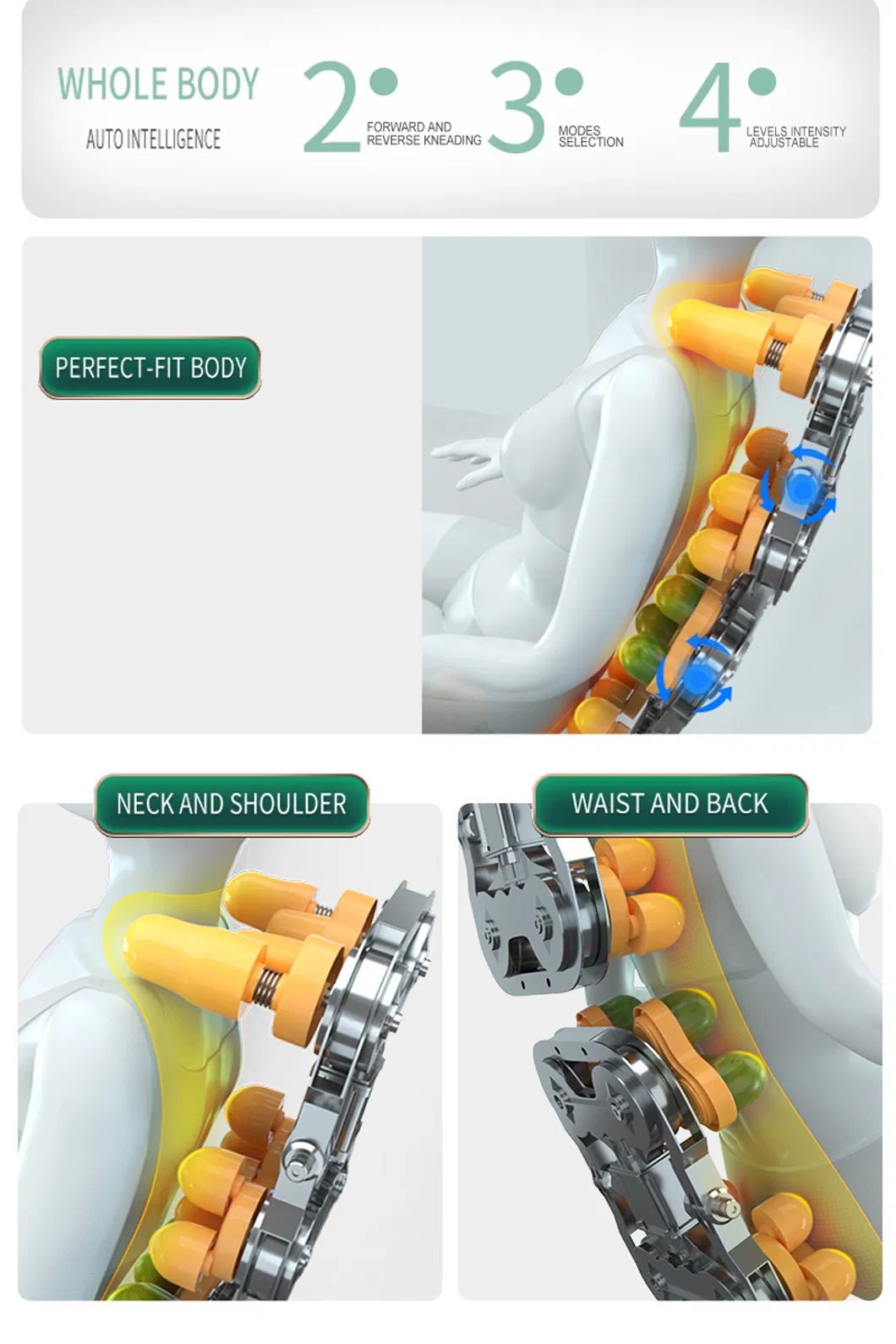 Wholesale Full Body Air Bags Wrapping Foot Massage Zero Gravity Electric Massage Chair